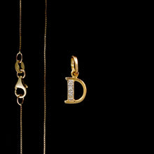 Load image into Gallery viewer, 9ct & 14ct Yellow Gold Diamond Initial Pendants - 0.01ct - Optional Chain