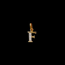 Load image into Gallery viewer, 9ct & 14ct Yellow Gold Diamond Initial Pendants - 0.01ct - Optional Chain