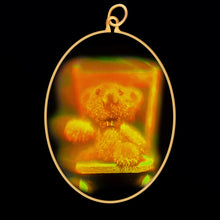 Load image into Gallery viewer, Teddy Bear on Chair (Oval)