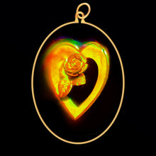 Load image into Gallery viewer, Heart & Rose (Oval)