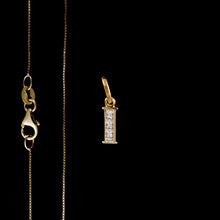 Load image into Gallery viewer, 9ct & 14ct Yellow Gold Diamond Initial Pendants - 0.01ct - Optional Chain