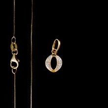 Load image into Gallery viewer, 9ct & 14ct Yellow Gold Diamond Initial Pendants - 0.01ct - Optional Chain