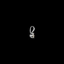Load image into Gallery viewer, 9ct White Gold Tiny Solitaire Diamond Pendant (0.10ct) - Optional Chain