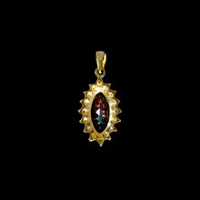 Load image into Gallery viewer, 9ct Yellow Gold Mystic Topaz Marquise & Diamond Pendant (0.10ct)- Optional Chain