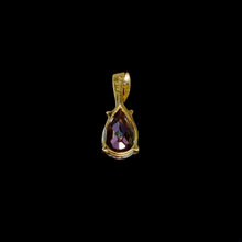 Load image into Gallery viewer, 9ct Yellow Gold Mystic Topaz Pear & Diamond Pendant (0.05ct) - Optional Chain