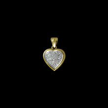 Load image into Gallery viewer, 9ct Yellow Gold Pavé Diamond Heart Pendant (0.05ct) - Optional Chain