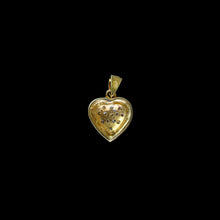 Load image into Gallery viewer, 9ct Yellow Gold Pavé Diamond Heart Pendant (0.05ct) - Optional Chain