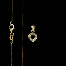 Load image into Gallery viewer, 9ct Yellow Gold Little Channel Set Diamond Pendant (0.05ct) - Optional Chain