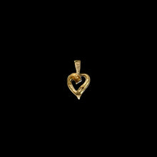 Load image into Gallery viewer, 9ct Yellow & White Gold Diamond Heart Pendant (0.01ct) - Optional Chain