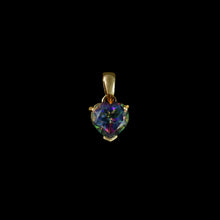 Load image into Gallery viewer, 9ct Yellow Gold Heart Mystic Topaz Pendant - Optional Chain