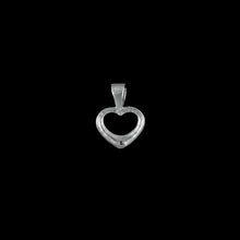 Load image into Gallery viewer, 9ct White Gold Diamond Heart Pendant (0.01ct) - Optional Chain