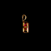 Load image into Gallery viewer, 9ct Yellow Gold Oval Treated Ruby Pendant (7x5mm) - Optional Chain