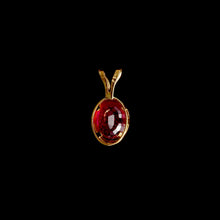 Load image into Gallery viewer, 9ct Yellow Gold Oval Treated Ruby Pendant (7x5mm) - Optional Chain