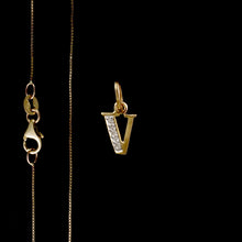 Load image into Gallery viewer, 9ct & 14ct Yellow Gold Diamond Initial Pendants - 0.01ct - Optional Chain