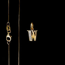 Load image into Gallery viewer, 9ct & 14ct Yellow Gold Diamond Initial Pendants - 0.01ct - Optional Chain