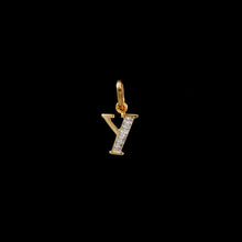 Load image into Gallery viewer, 9ct & 14ct Yellow Gold Diamond Initial Pendants - 0.01ct - Optional Chain