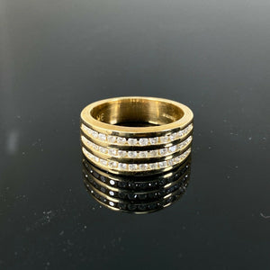 9ct Yellow Gold 0.60ct Diamond Ring (Size L)