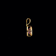 Load image into Gallery viewer, 9ct Yellow Gold Oval Amethyst Pendant (6mm x 4mm) - Optional Chain
