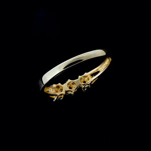9ct Yellow Gold 0.25ct Diamond Ring (Size R1/2)