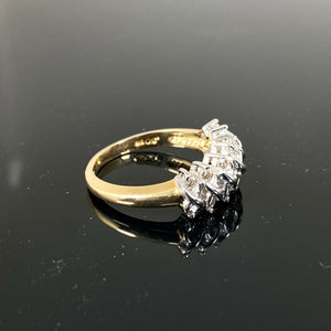9ct Yellow Gold 0.50ct Cluster Diamond Ring (Size O 1/2)