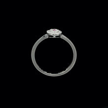 Load image into Gallery viewer, 9ct White Gold 0.13ct Ruby &amp; Diamond Cluster Ring (Size M½)

