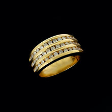 Load image into Gallery viewer, 9ct Yellow Gold 0.60ct Diamond Ring (Size L)
