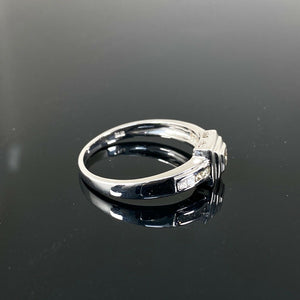 9ct White Gold 0.25ct Princess Cut Solitaire Diamond Ring (Size Q)