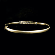 Load image into Gallery viewer, 9ct Yellow Gold Channel Set Diamond Bangle (0.33ct)
