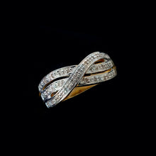Load image into Gallery viewer, 9ct Yellow Gold 0.10ct Diamond Ring (Size Q)
