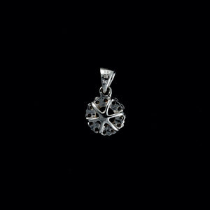 9ct White Gold Citrine & Diamond Pendant (0.32ct)