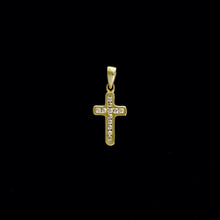 Load image into Gallery viewer, 9ct Yellow Gold Little Diamond Cross Pendant (0.07ct) - Optional Chain
