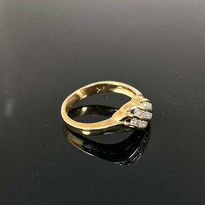 9ct Yellow Gold 0.30ct Diamond Ring (Size L)