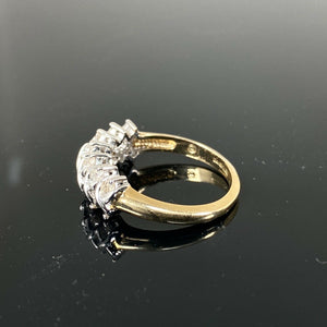 9ct Yellow Gold 0.50ct Cluster Diamond Ring (Size O 1/2)
