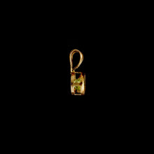 Load image into Gallery viewer, 9ct Yellow Gold Round Peridot Pendant (4mm) - Optional Chain

