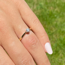 Load image into Gallery viewer, 9ct Yellow Gold 0.20ct Diamond Solitaire Ring (Size R)
