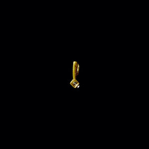 9ct Yellow Gold Tiny Solitaire Diamond Pendant (0.05ct) - Optional Chain