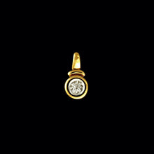 Load image into Gallery viewer, 9ct Yellow Gold Solitaire Diamond Pendant (0.01ct)
