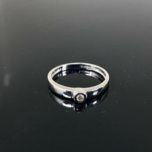 Load image into Gallery viewer, 9ct White Gold 0.05ct Diamond Ring (Size N1/2)
