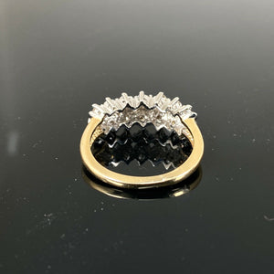 9ct Yellow Gold 0.50ct Cluster Diamond Ring (Size O 1/2)