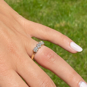 9ct Yellow Gold 0.25ct Diamond Ring (Size R1/2)