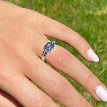 Load image into Gallery viewer, 9ct White Gold 0.25ct Princess Cut Solitaire Diamond Ring (Size Q)
