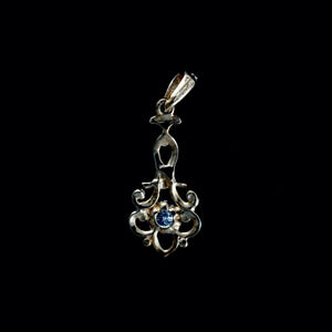9ct Yellow Gold Antique Style Diamond Pendant (0.14ct)
