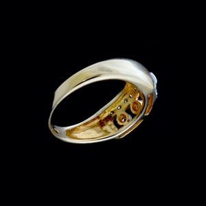 9ct Yellow Gold 0.25ct Diamond Ring (Size N)