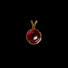 Load image into Gallery viewer, 9ct Yellow Gold Round Treated Ruby Pendant (7mm) - Optional Chain
