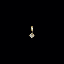 Load image into Gallery viewer, 9ct Yellow Gold Tiny Solitaire Diamond Pendant (0.10ct) - Optional Chain

