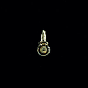 9ct Yellow Gold Solitaire Diamond Pendant (0.01ct)
