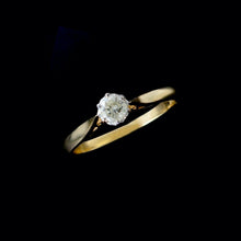 Load image into Gallery viewer, 9ct Yellow Gold 0.20ct Diamond Solitaire Ring (Size R)
