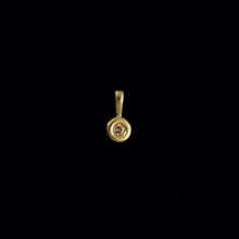 Load image into Gallery viewer, 9ct Yellow Gold Rubover Set Solitaire Diamond Pendant (0.05ct) - Optional Chain
