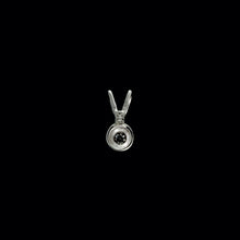 Load image into Gallery viewer, 9ct White Gold Rubover Set Solitaire Diamond Pendant (0.10ct) - Optional Chain
