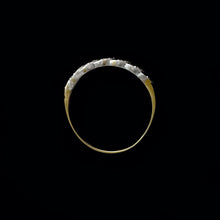 Load image into Gallery viewer, 9ct Yellow &amp; White Gold 0.10ct Grain Set Diamond Ring (Size Q)
